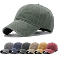 Aedvoouer Men Women Baseball Cap Vintage Washed Distressed Hats Twill Plain Adjustable Dad-Hat