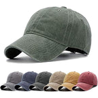 Aedvoouer Men Women Baseball Cap Vintage Washed Distressed Hats Twill Plain Adjustable Dad-Hat