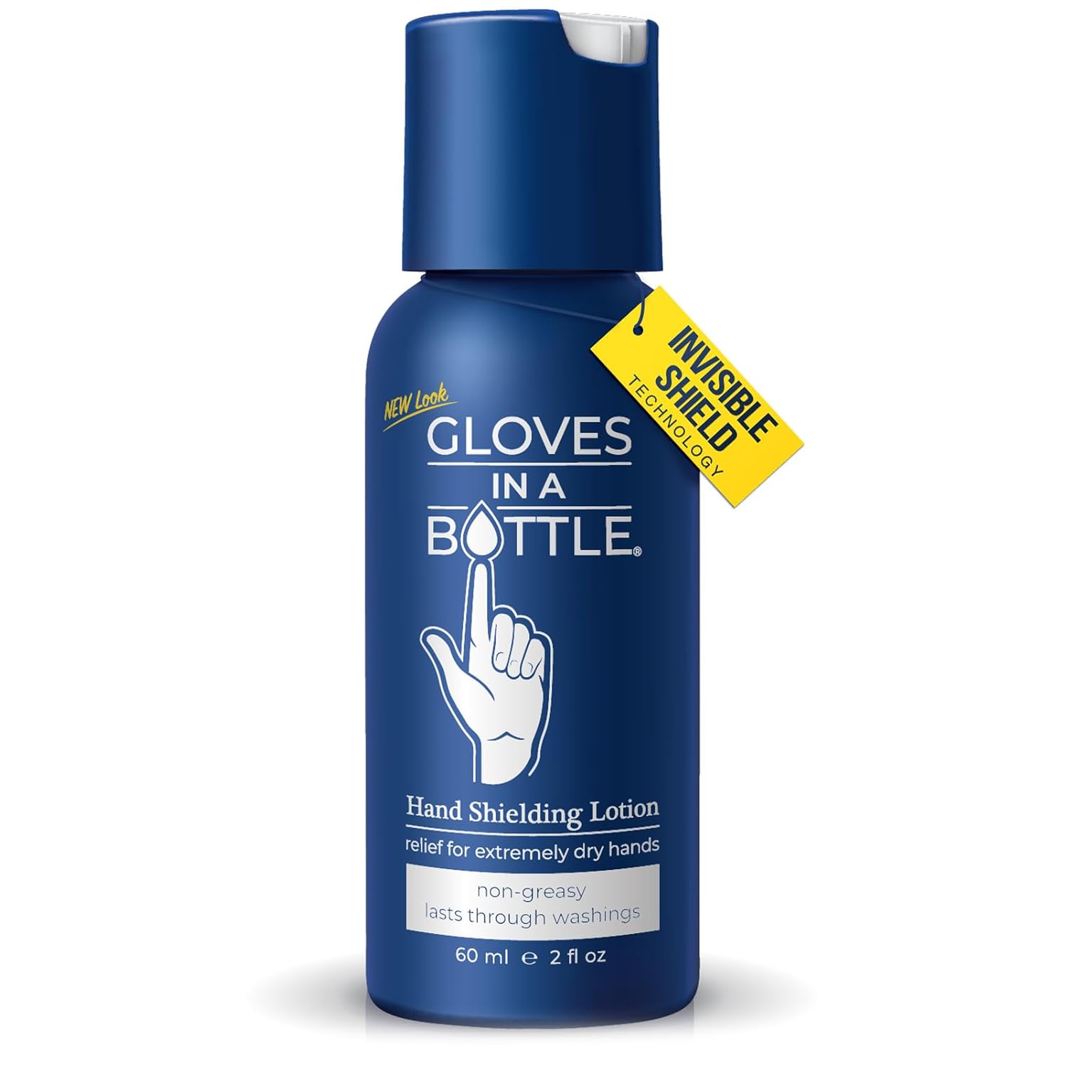 Gloves In A Bottle Shielding Lotion for Nurses – Protective Barrier Hand Lotion for Dry, Cracked Hands | Non-Greasy Moisturizer for Frequent Hand Washing | Travel Size for Healthcare Workers | 2 oz