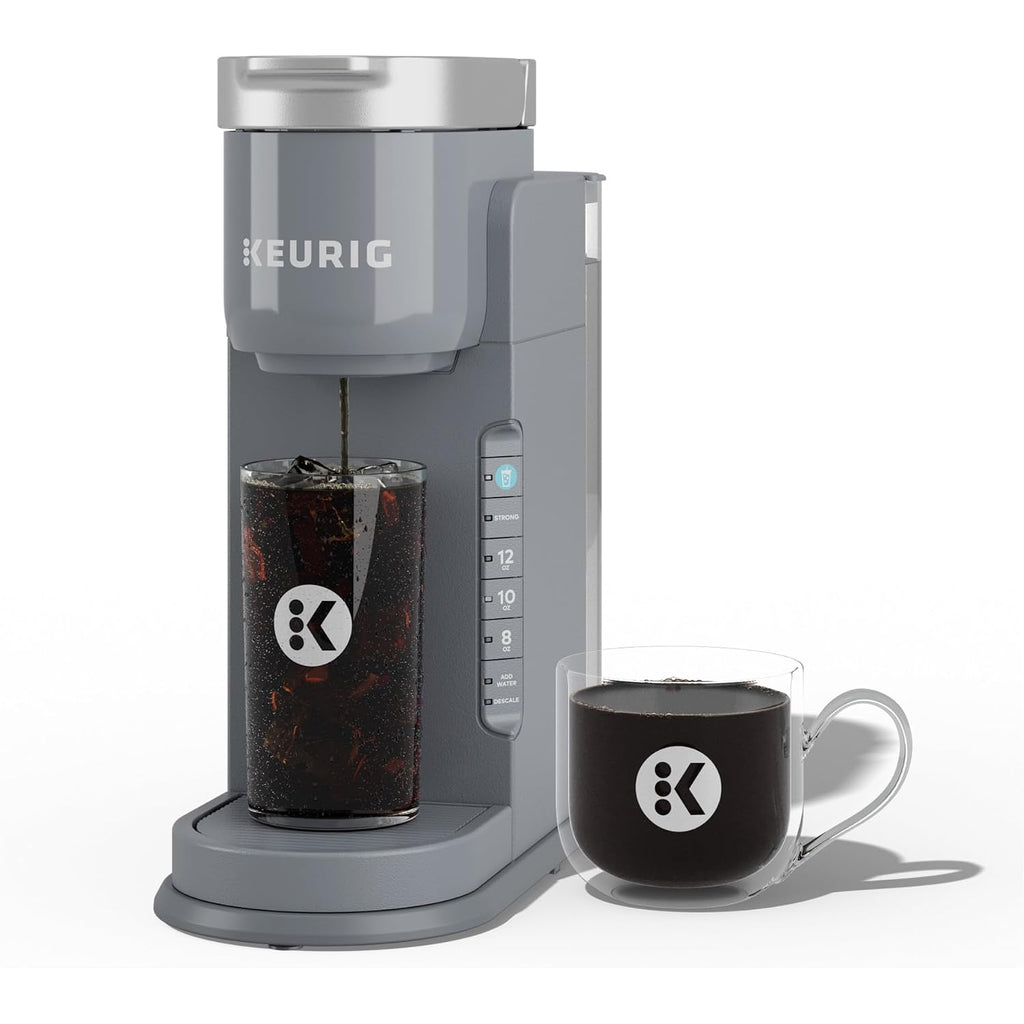 Keurig K-Iced Coffee Maker, Single Serve K-Cup Pod Iced Coffee Maker, With Hot And Cold Coffee Capabilities, Brews Any K-Cup Pod, Gray | Brews Hot And Iced With Brew Over Ice, Strong Brew, 8/10/12 Oz, 42-Oz Reservoir, Drip Tray Fits 7In Tumblers
