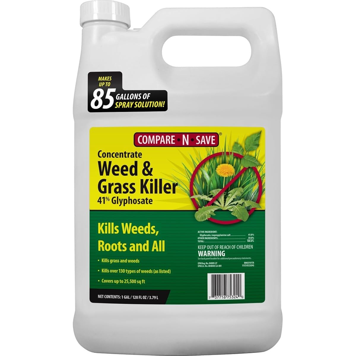 Compare-N-Save 75324 Herbicide, 1-Gallon, White