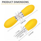 18 Pcs Stainless Steel Corn Cob Holders With Silicone Handle & Convenient Butter Spreading Tool