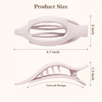 8 Pack Flat Hair Clips for Women – Large Claw Clips for Thick and Thin Hair, Strong Hold Styling Barrettes Accessories