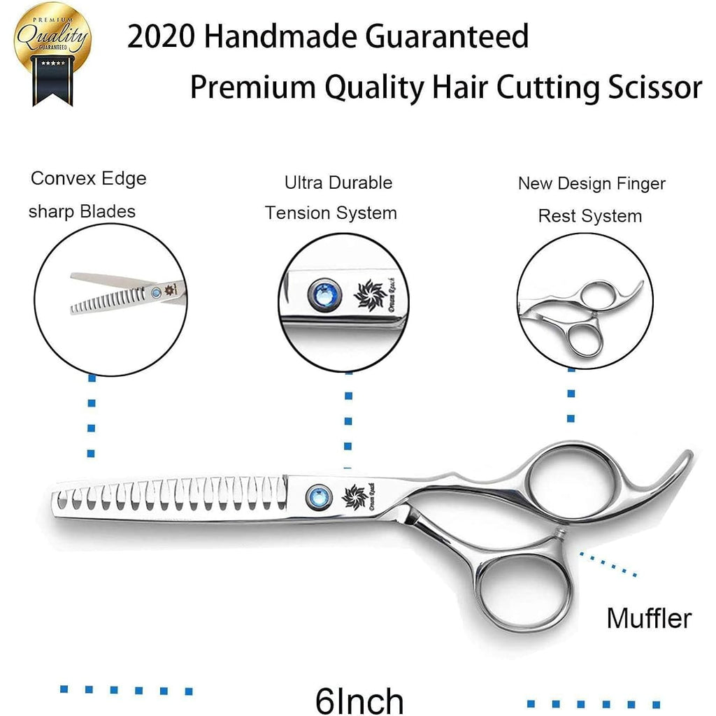 Hair Chunker Scissors - Professional 6 Inch Hair Cutting Thinning Shears Barber Salon Hairdressing
