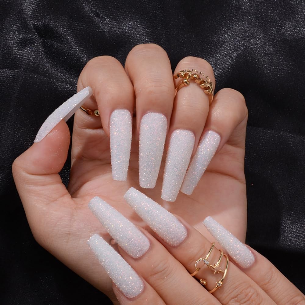4Jars Pearl Shiny Silver Nail Glitter Powder White Color Chrome Glitter Pigment Dust Iridescent Nail Gel Polishes Decoration Diamond Aurora Glitter Mermaid Chrome Nails DIY