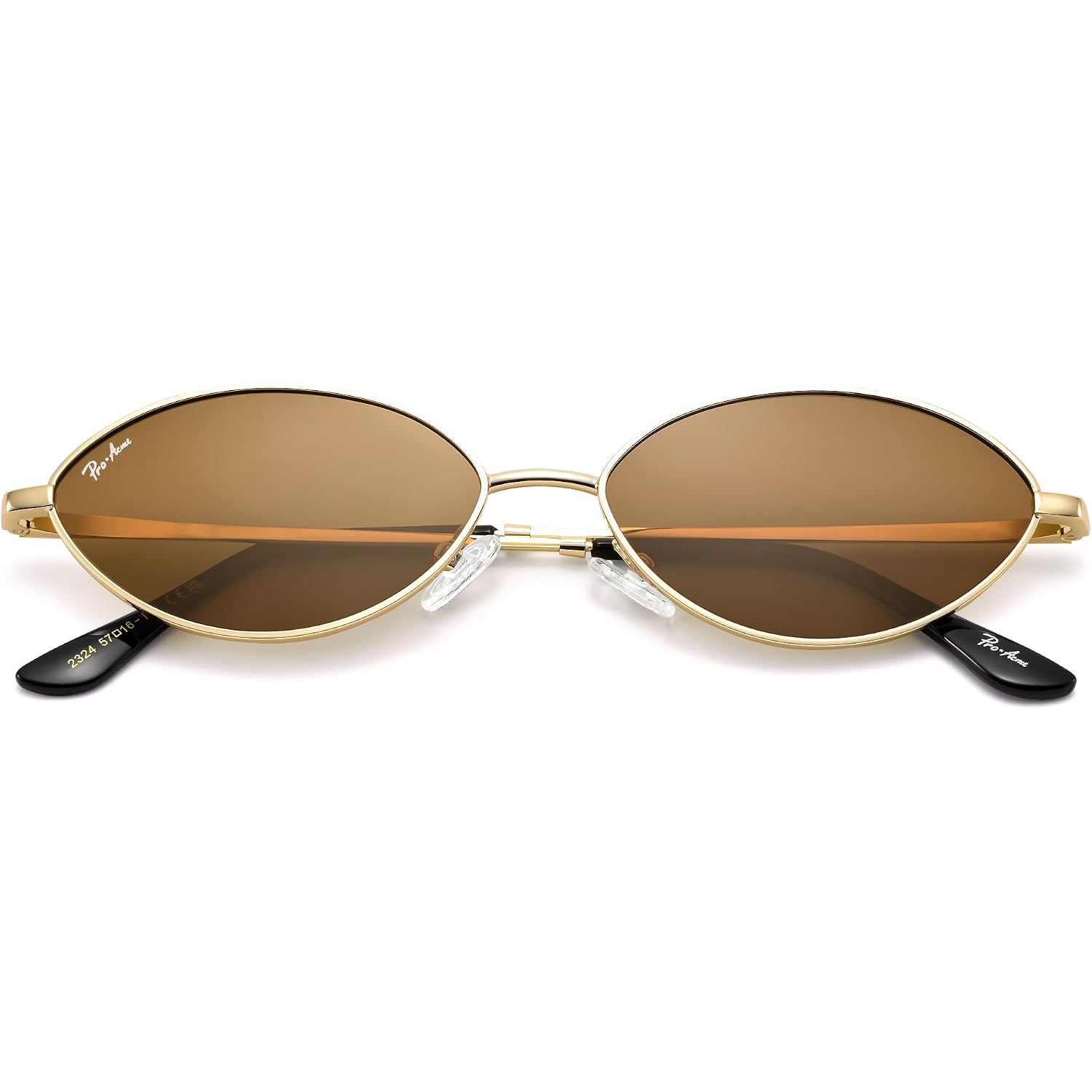 Pro Acme Retro Oval Small Cat Eye Sunglasses For Women, 90S Polarized Trendy Shades, Y2K Fashion Glasses
