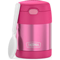 Thermos Funtainer Insulated Food Jar, 10 Ounce, Kid Friendly Food Jar With Foldable Spoon, Pink