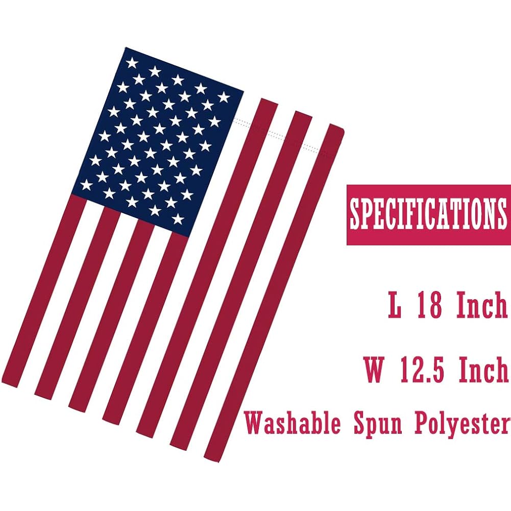 American Flag Usa Garden Flag 12 X 18 - Patriotic Double Sided Small Flags For Yard