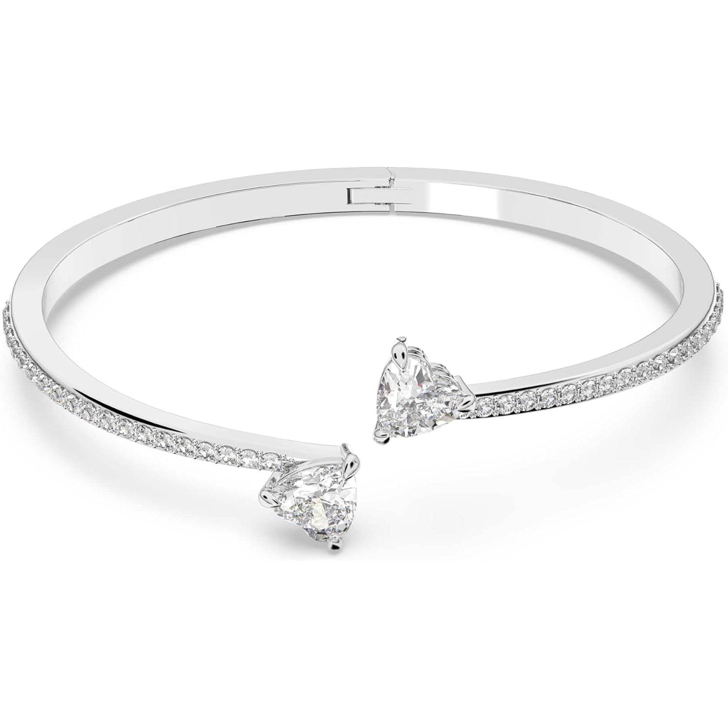 Swarovski Soul Heart Bangle Bracelet Collection, Rhodium Finish