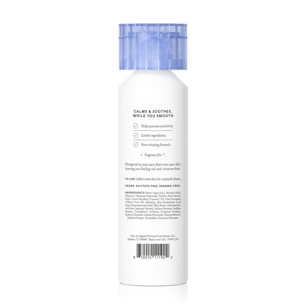 Billie Whipped Shave Cream - Ultra Gentle Protection - Fragrance-Free & Dermatologist-Approved - Designed for Sensitive Skin - 6.5 fl oz