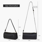 Donnain Premium Full Grained Leather Crossbody Purses For Women, Barrel Bag And Hobo Bags For Women With Adjustable Strap