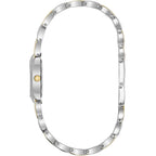 Bulova Ladies 3 Hand Quartz Classic, Stainless Steel Case And Stainless Steel Heart Link Bracelet