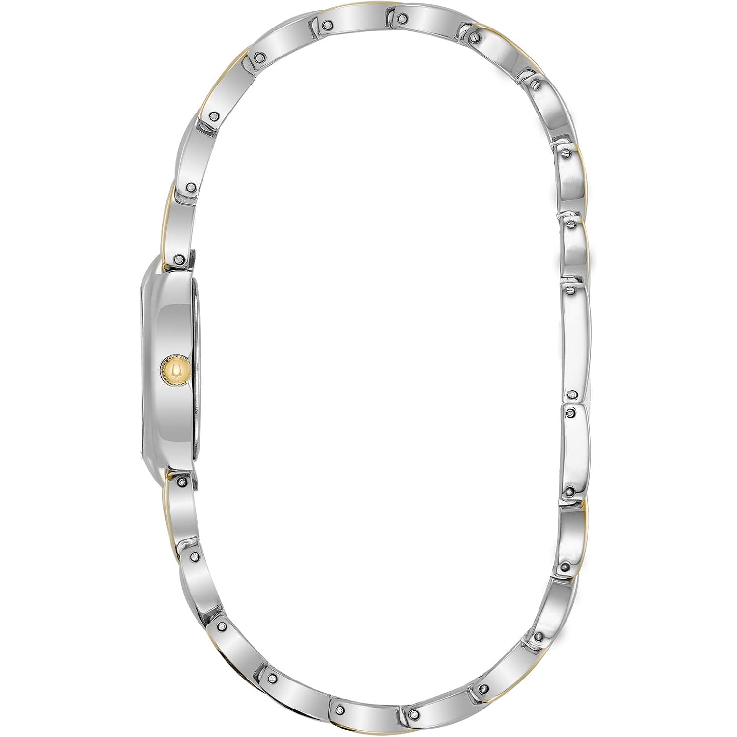 Bulova Ladies 3 Hand Quartz Classic, Stainless Steel Case And Stainless Steel Heart Link Bracelet