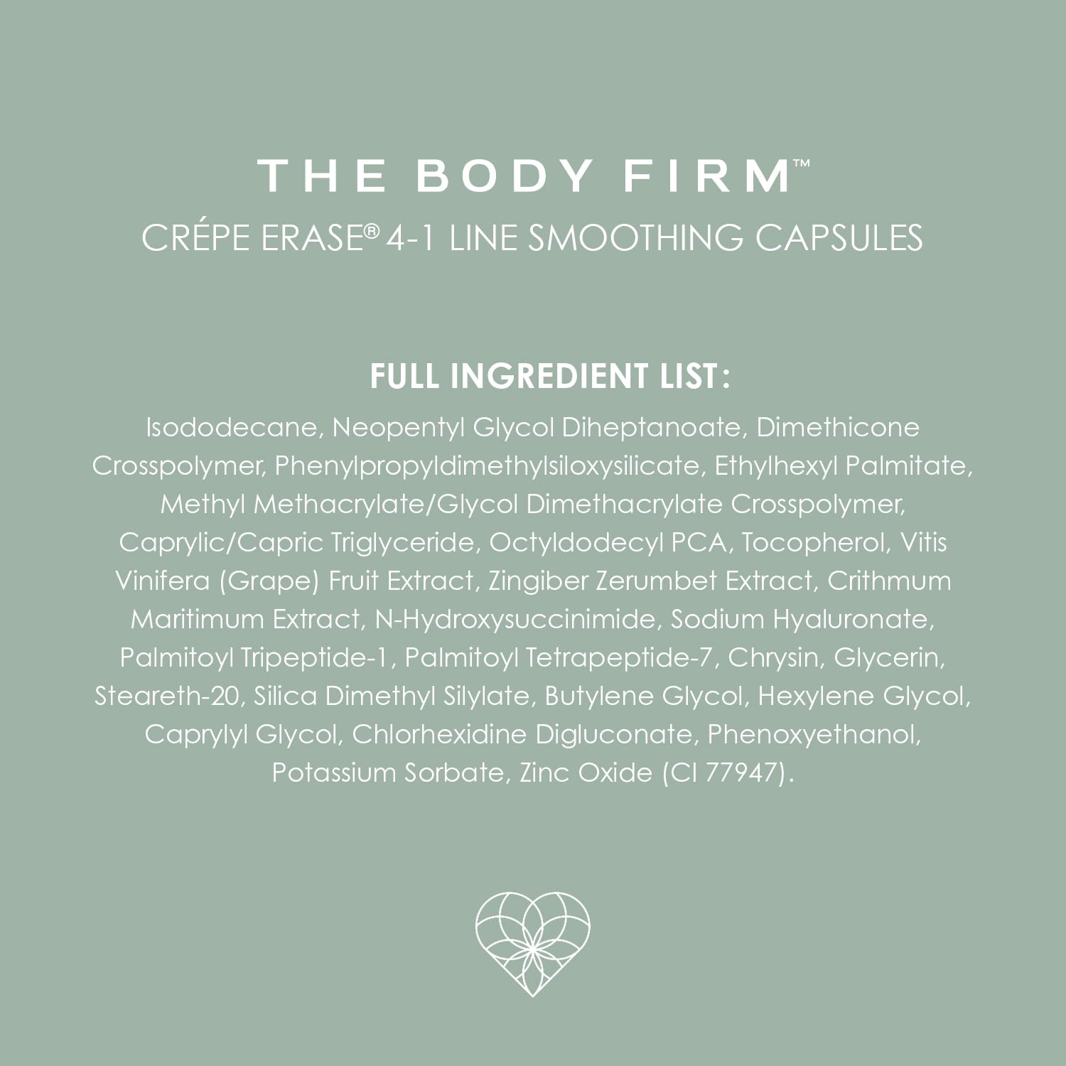 Body Firm Crepe Erase 4-In-1 Line Smoothing Capsules, Anti-Aging, Hydrating Face And Eye Serum With Hyaluronic Acid And Multi-Chain Peptide For Wrinkles, Crepe Skin & Fine Lines, 30 Count
