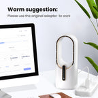Konsiden Desk Fan Bladeless, 11.8 Inch Office Fan Small, Quiet, 3 Speed Adjustment, Touch Control, Easy To Clean, Desk Fans Small Quiet, Ideal For Office, Living Room, Bedroom