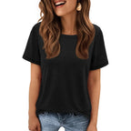 Womens T Shirt Summer Tops Short Sleeve Fashion School Teachers Clothes 2026 Spring Beach Vacation Trendy