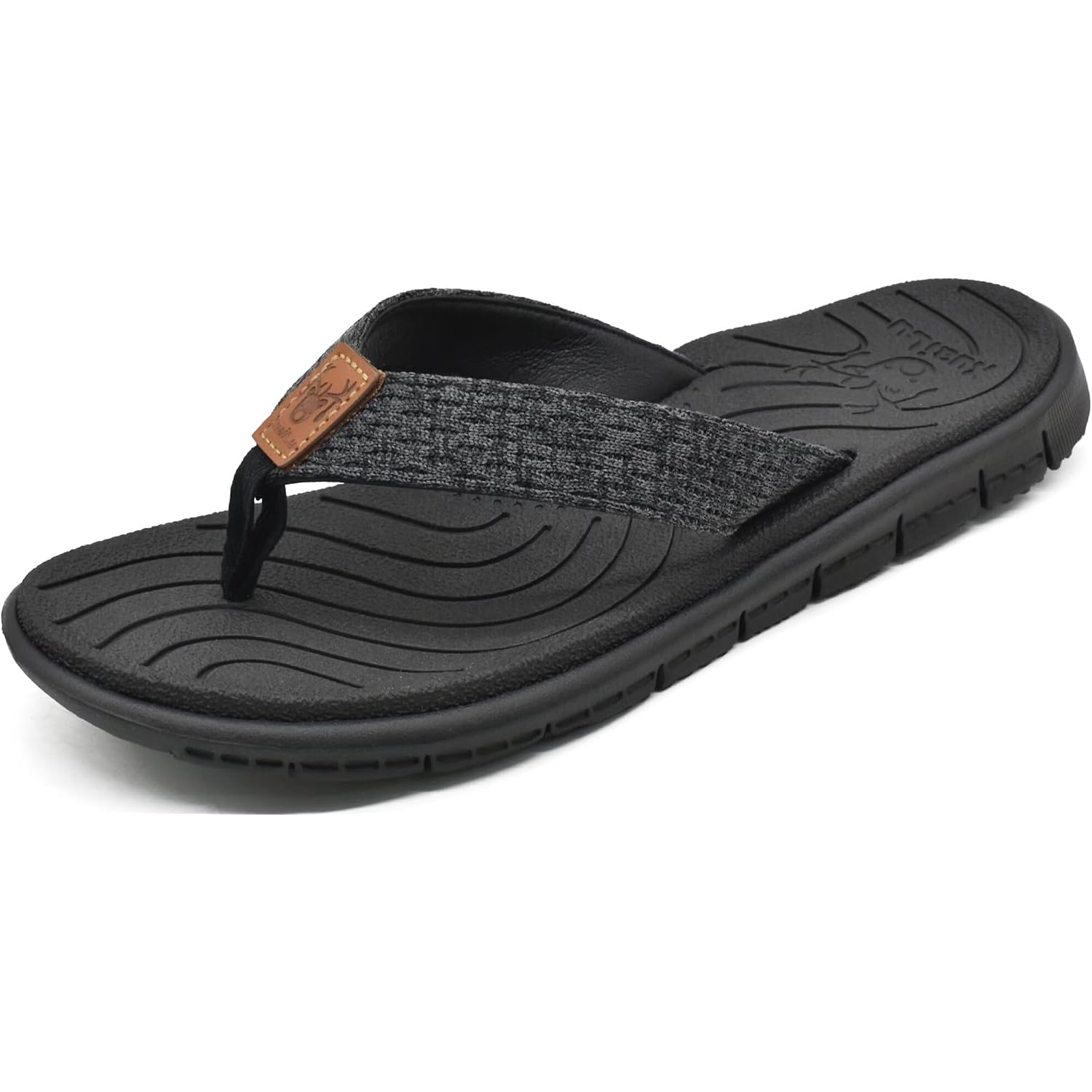 Kuailu Womens Casual Flip Flops With Comfortable Arch Support Yoga Mat Summer Beach Walking Thong Cushion Sandals Lightweight Flats Non-Slip Shoes Indoor Outdoor