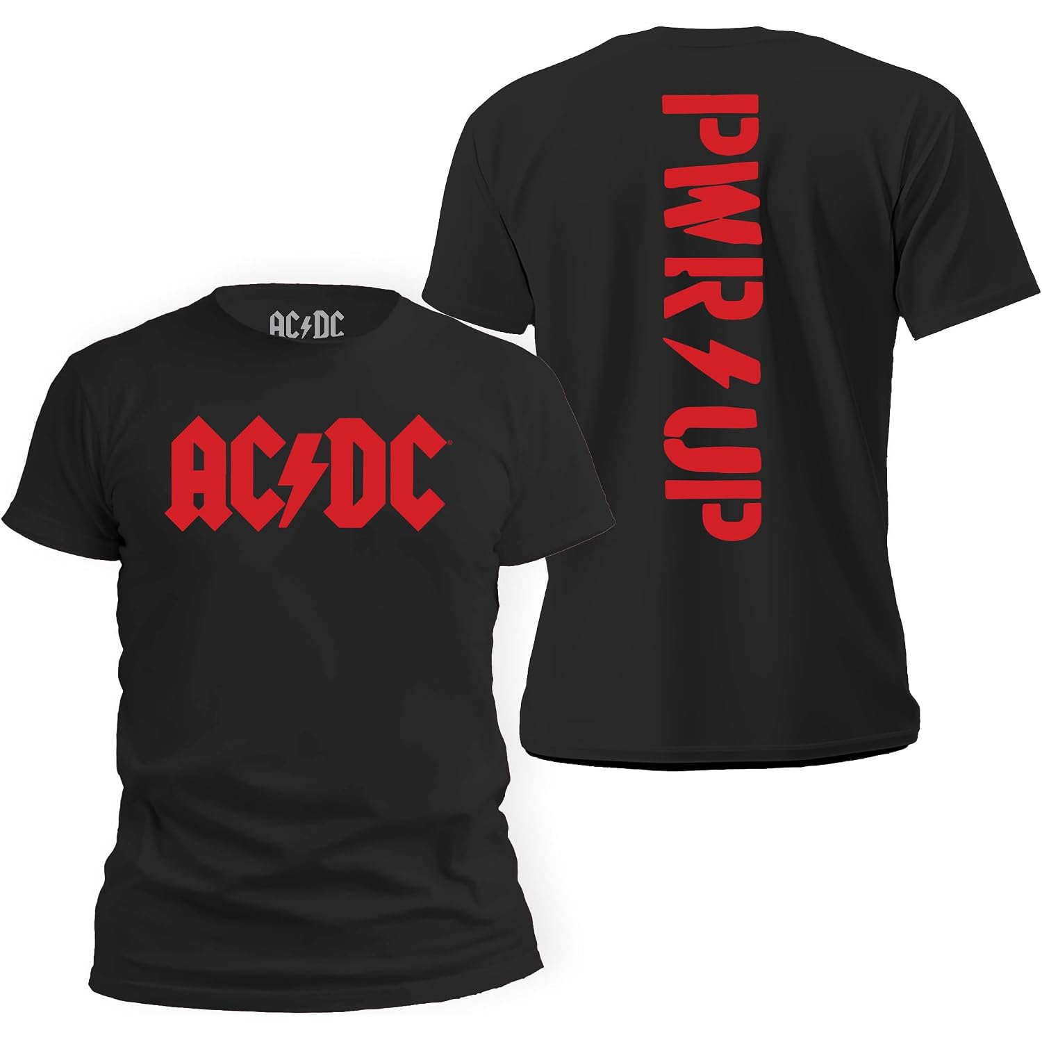Tstars Ac/Dc Jagged Logo Band Power Up Tee For Men For Those About To Rock N Roll Shirt T-Shirt