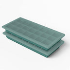 Ice Cube Tray – Small Silicone Molds With Lids, Bpa-Free And Flexible For Cocktails And Beverages – Set Of 2 (Green)