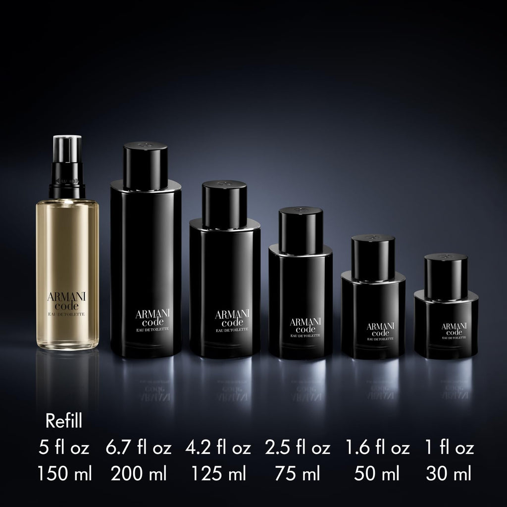 Armani Beauty- Code - Eau De Toilette - Cologne For Men - Ambery Woody Fragrance - Citrus, Lavandin, Tonka Bean Notes