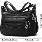 Mintegra Women Crossbody Bag Leather Handbag Pocketbook Lightweight Shoulder Purse | Leather