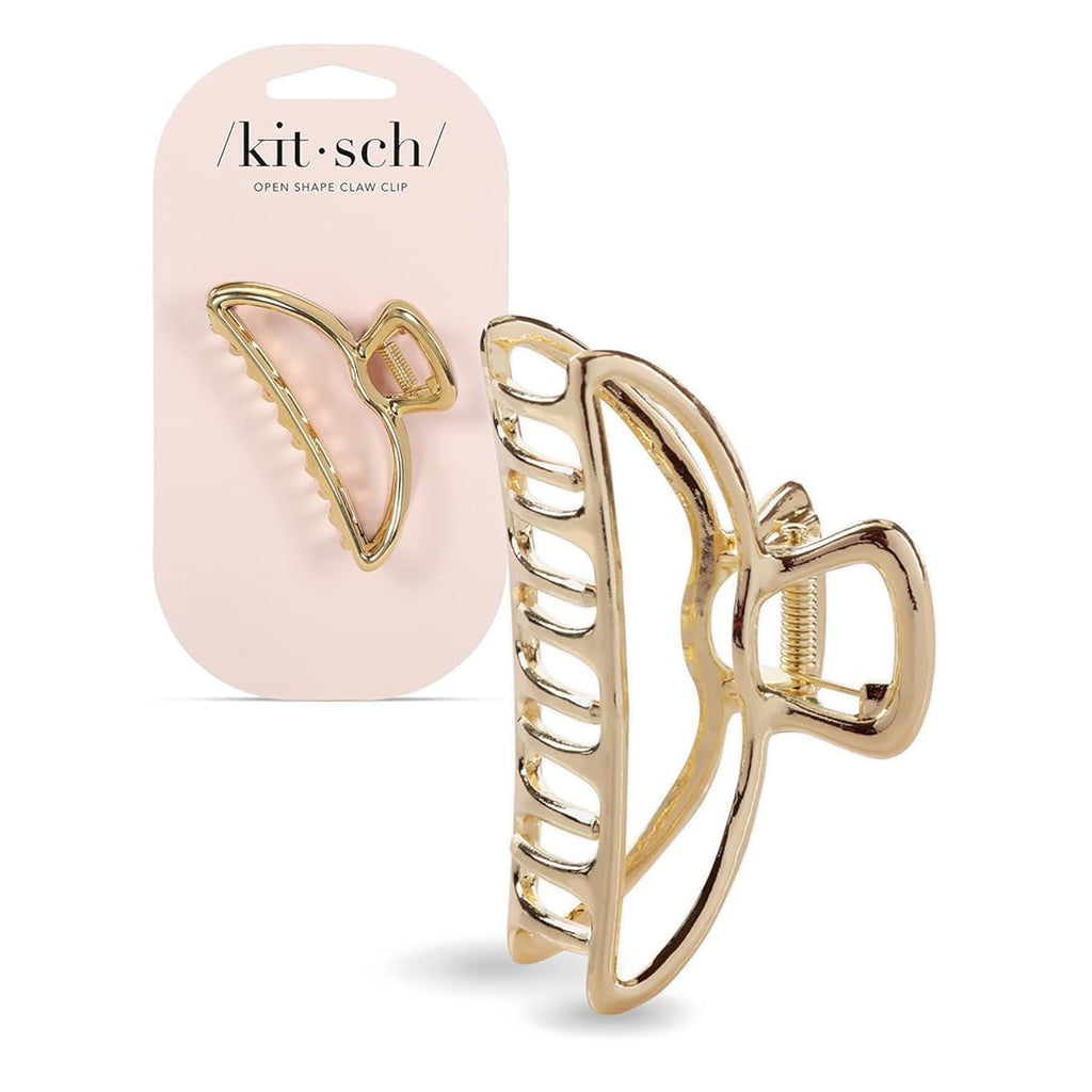 Kitsch Metal Hair Clips For Women - Durable & Elegant Metal Claw Clips, Perfect For Everyday Use & Special Occasions - Gold, 1 Pc