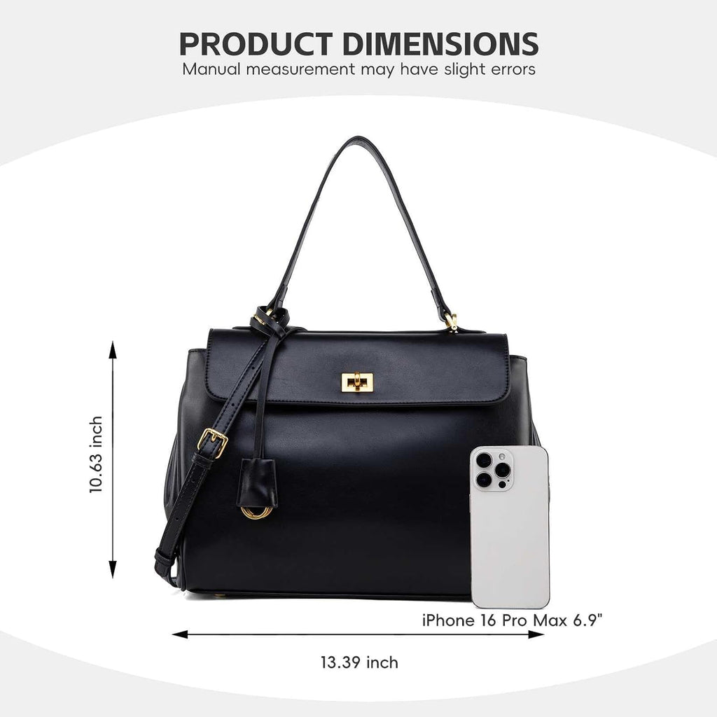 Suede & Leather Tote Bag For Women,Soft Leather Shoulder Handbags For Ladies,Satchel Purse For Travel Work
