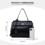 Suede & Leather Tote Bag For Women,Soft Leather Shoulder Handbags For Ladies,Satchel Purse For Travel Work
