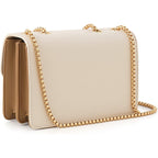 Color-Block Crossbody Bags For Women Leather Cross Body Purses Cute Designer Handbags Shoulder Bag Medium Size
