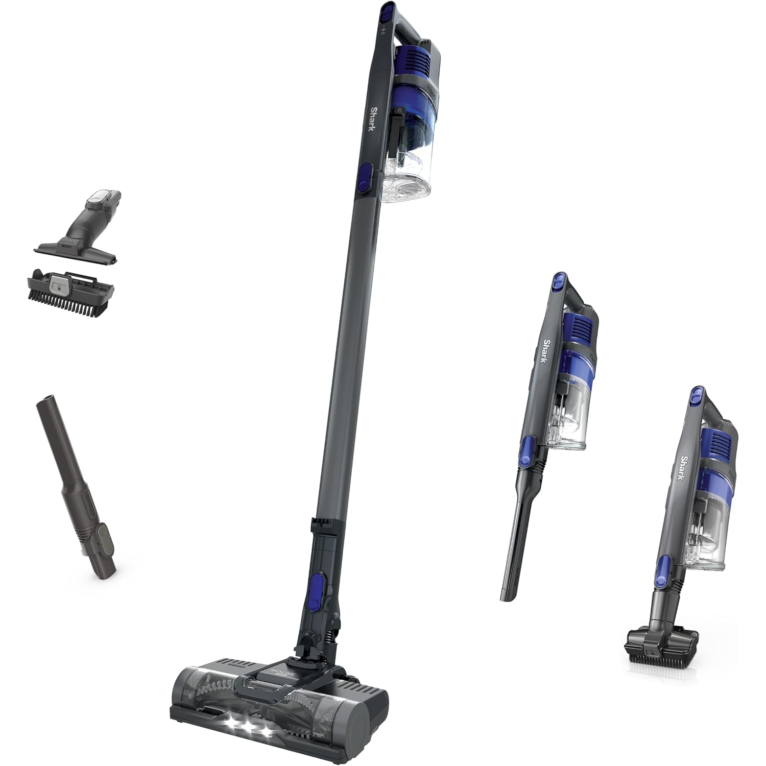 Shark Pet Cordless Stick Vacuum | Hypervelocity Suction, Xl Dust Cup, Led Headlights | Removable Handheld With Crevice & Pet Multi-Tool | 40-Min Runtime | Lightweight, Portable | Grey | Ix141