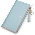 Valentoria Womens Wallet Cute Elegant Long Slim Card Holder Case Minimalist Coin Purse Thin Tassels Zip Clutch Wallets for Girls Ladies | Cute, Elegant, Long, Slim, Case, Minimalist