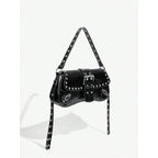 Verdusa Women's Y2K Purse Trendy Goth Studded Punk Leather Shoulder Bag 2000s Purse