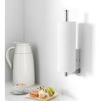 Paper Towel Holder Under Cabinet - Stainless Steel Paper Towel Holder Wall Mount, Self-Adhesive Or Drilling, Silver Towel Rack For Kitchen Organization And Storage, Kitchen Paper Roll Holder