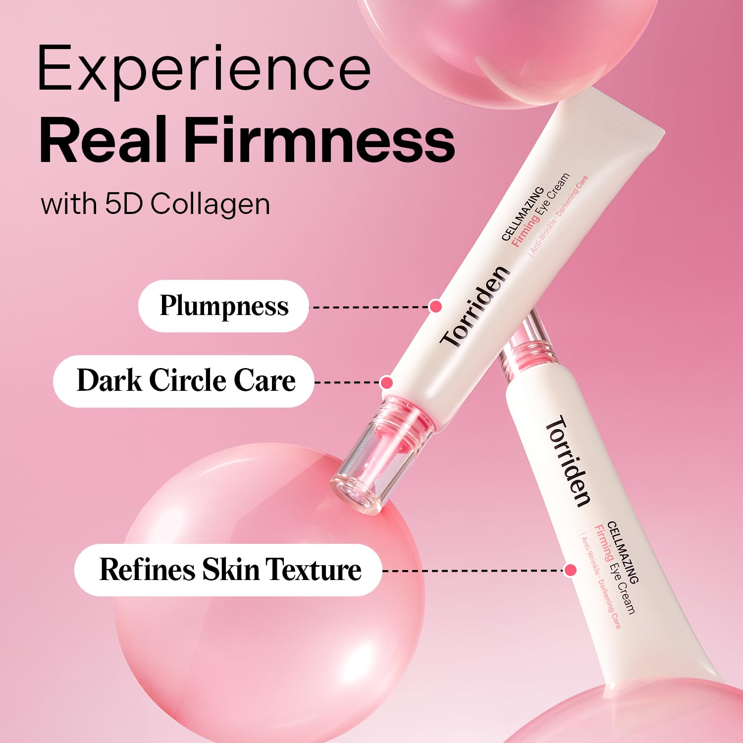 Torriden Cellmazing Collagen Firming Eye Cream 30Ml (1.01 Fl.Oz) | Wrinkle Improvement And Dark Circles Care | 5D Collagen Complex, 4R Pure Retinol | Korean Skincare Eye Cream