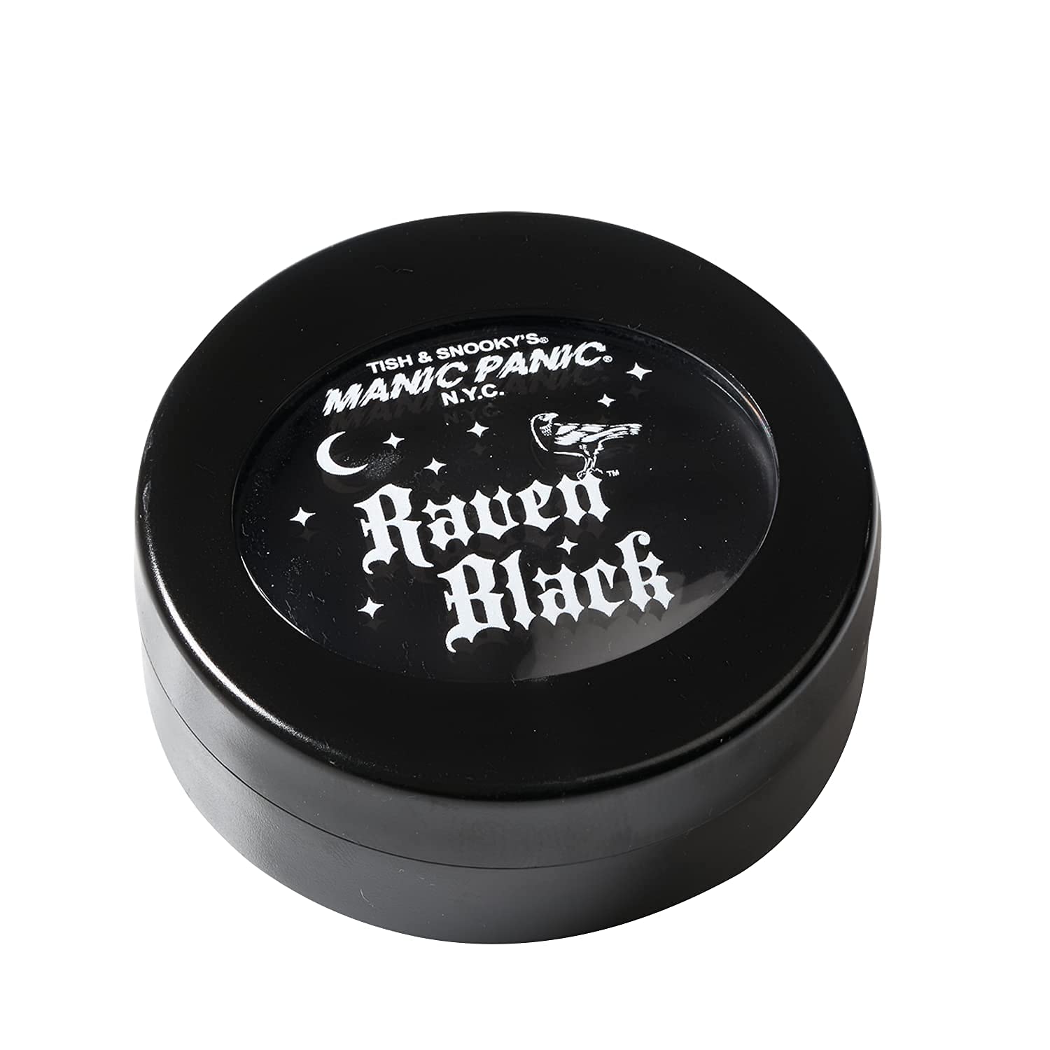 MANIC PANIC Raven Black Face Paint - Black Makeup for Face, Eyes & Body - High Pigment Body Paint with Matte Finish - Halloween, Cosplay & Stage Makeup - Vegan & Cruelty-Free Cream Formula