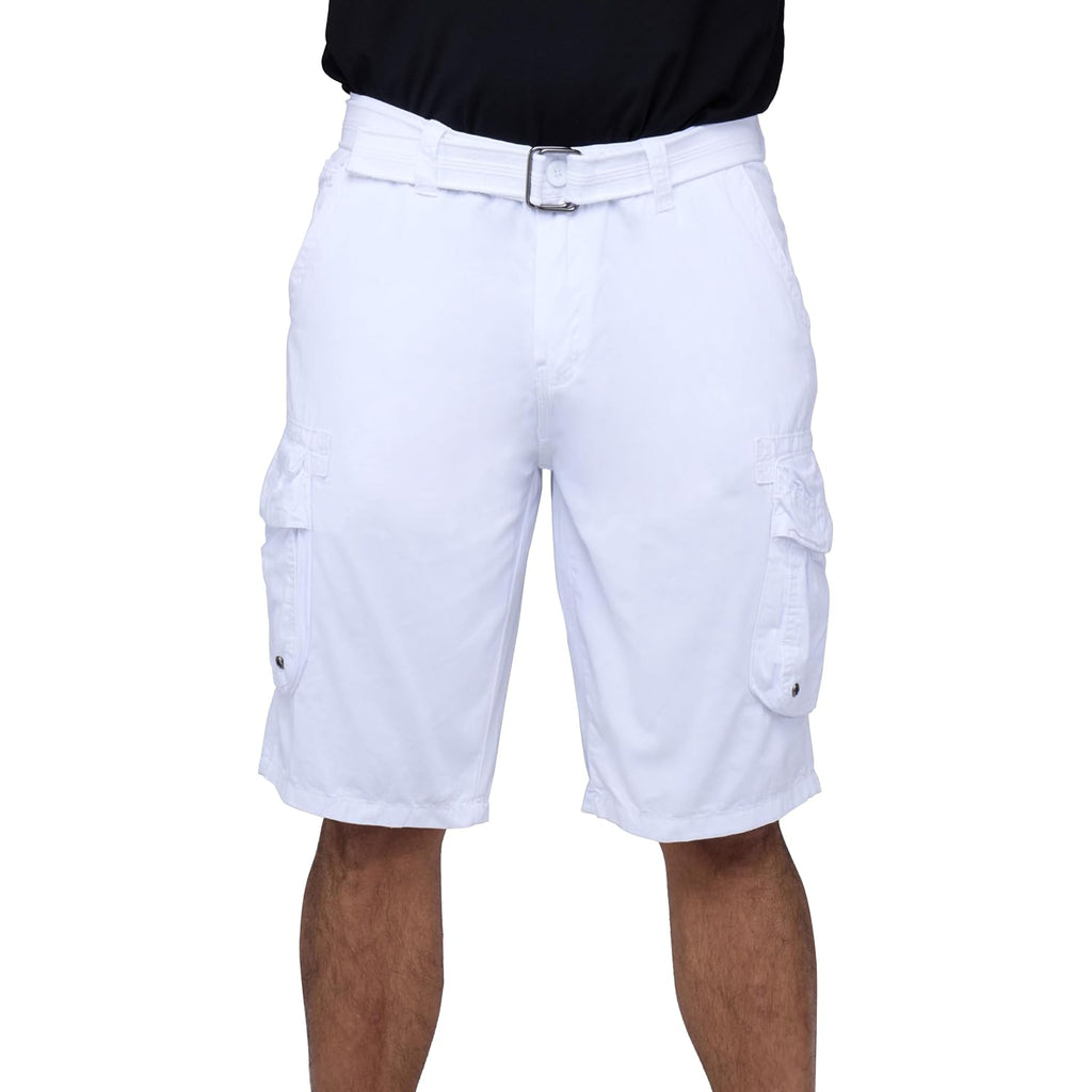 X Ray Mens Belted Cargo Shorts, Relaxed Fit Casual Knee Length 12.5" Cargo Shorts For Men (Big And Tall Shorts For Men)