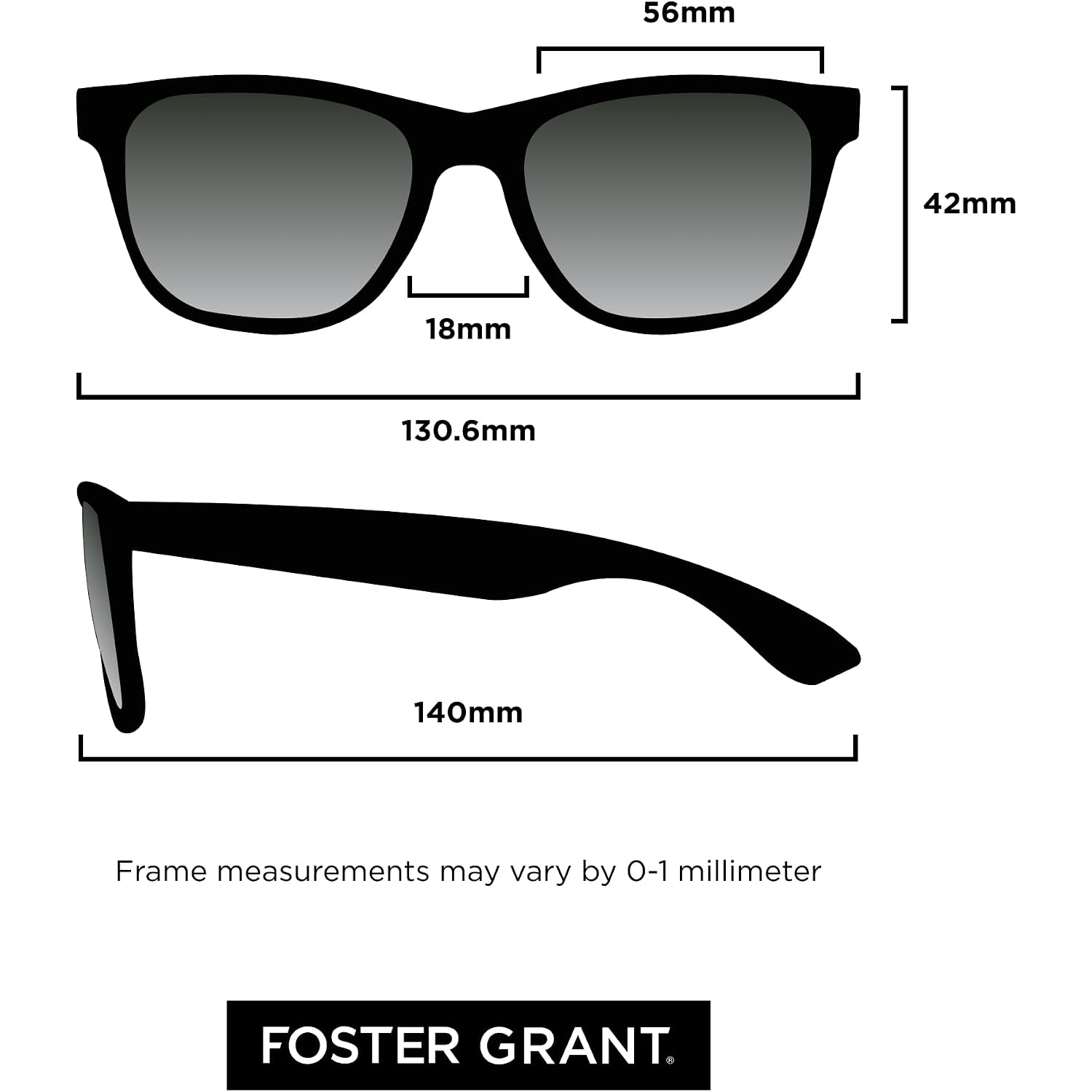 Foster Grant Sutton Polarized Sunglasses For Women, Brown Tortoise Shell Sunglasses Tortoise/Brown