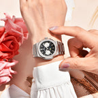 Pagani Design Women'S Watch, Stainless Steel, 50 Meter Water Resistant, Quartz, Luxury Women'S Watch, Multifunction Luminous, Moon Phase, Automatic Date Display, Day Of The Week Reloj Para Mujer
