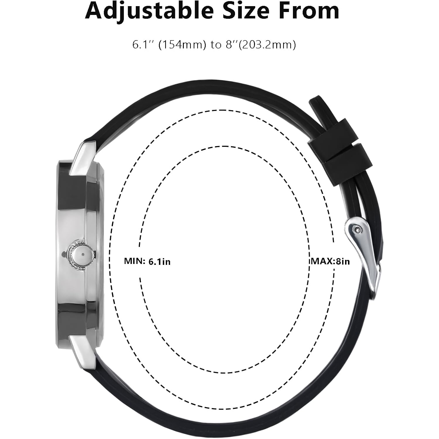Watch with Second Hand Nursing for Women, Analog Watches for Nurses, 12/24 Hour Military Time, Easy Read Dial, Colorful Silicone Band