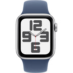 Apple Watch Series 10 [GPS + Cellular, 46mm] - Silver Aluminum Case with Denim Sport Band, M/L (Renewed)