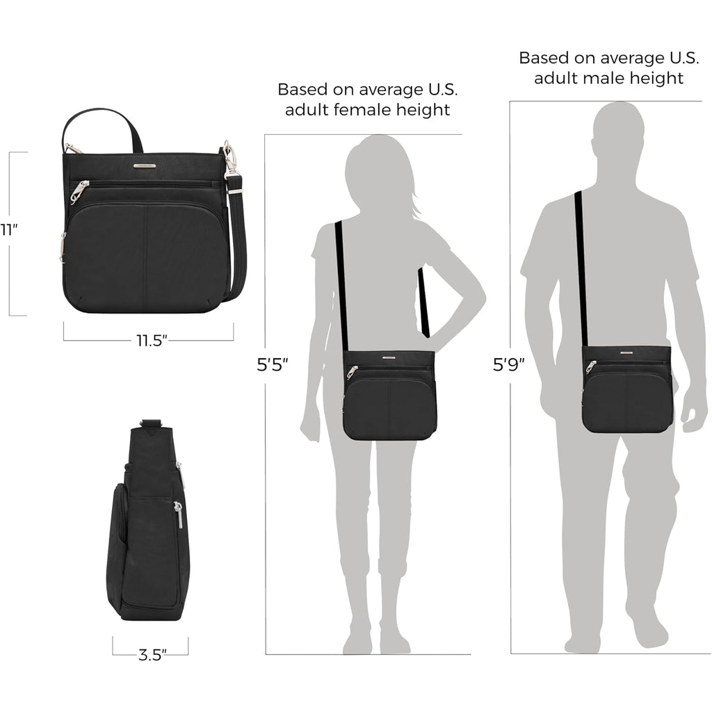 Travelon Anti-Theft Classic North/South Crossbody Bag