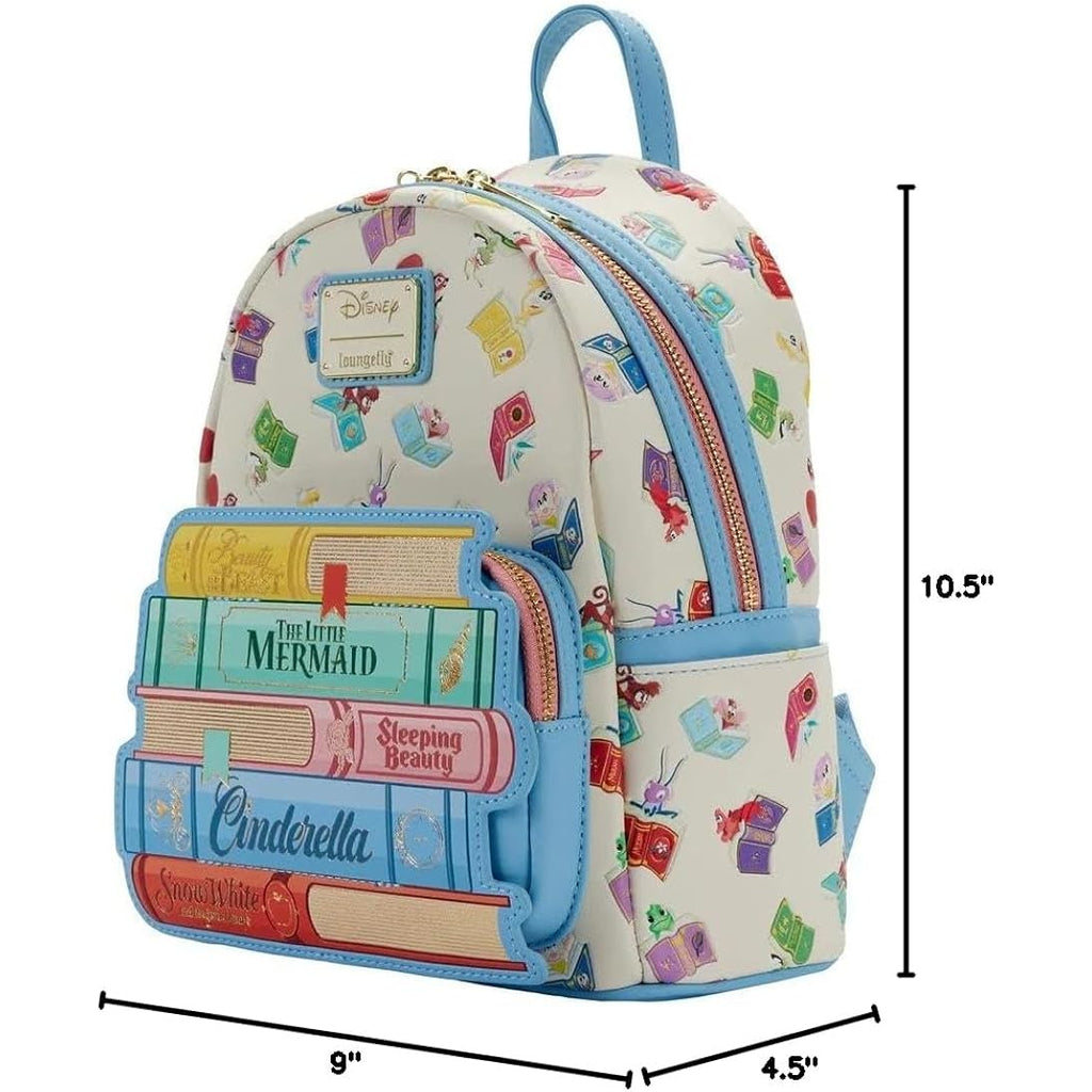 Loungefly Disney Princess Books Classics Womens Double Strap Shoulder Bag Purse, Multi, One Size, Disney Princess Books Classic Mini Backpack | Disney, Princess, Books, Classics, Double Strap, Purse