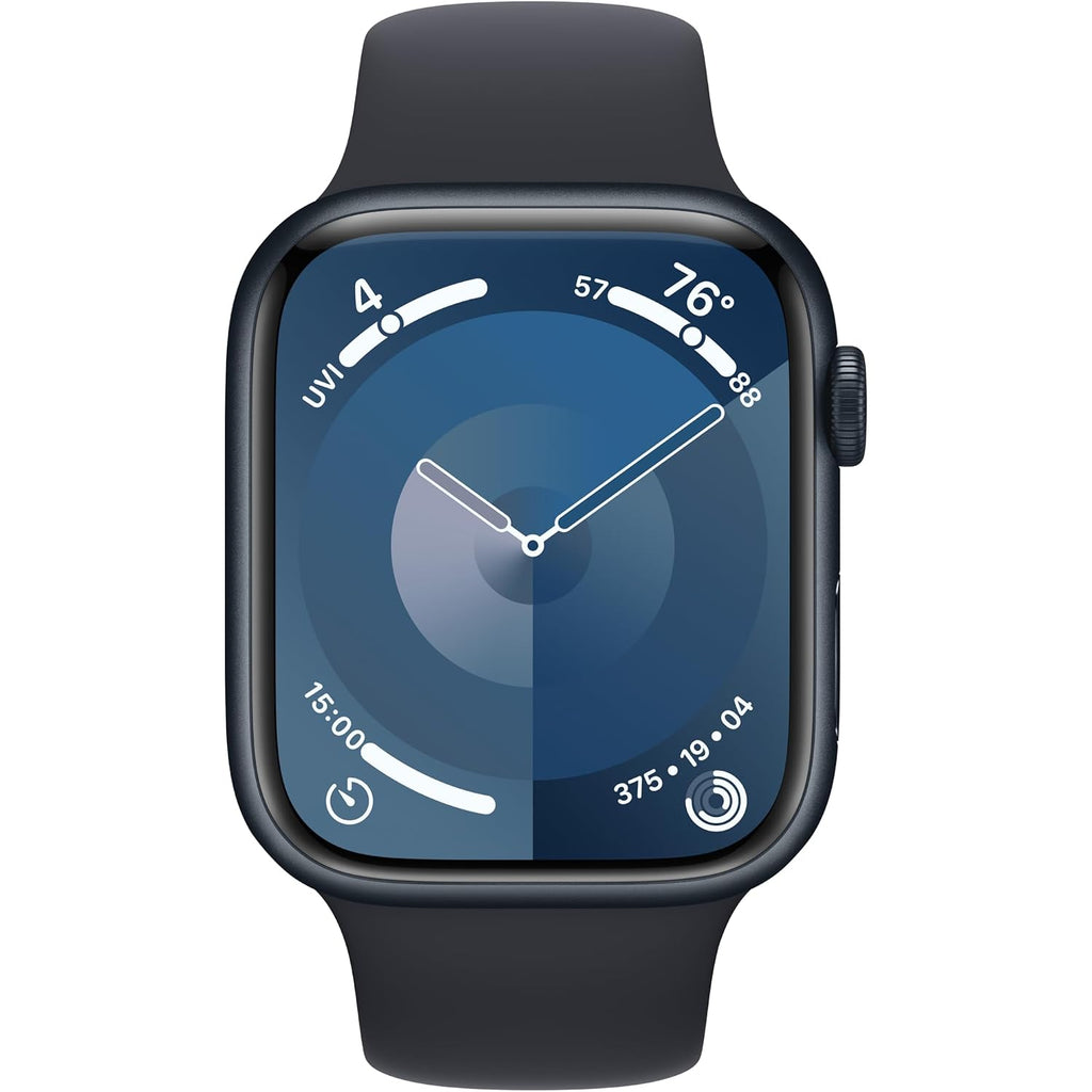 Apple Watch Series 9 (Gps + Lte) 45Mm Midnight Aluminum Case Black Sport Band (Renewed)