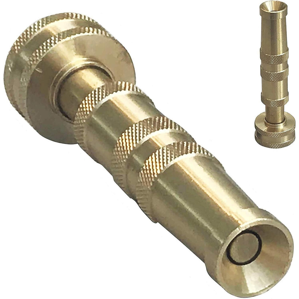 High Pressure Hose Nozzle Heavy Duty | Brass Water Hose Nozzles For Garden Hoses | Adjustable Function | Fits Standard Hoses, Garden Sprayer, Spray Nozzle, Power Washer Nozzle