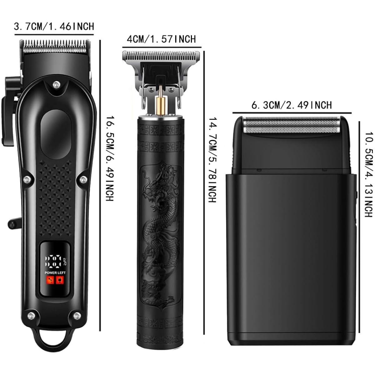 Hair Clippers Set For Men, Hair Clippers & Trimmers & Electric Foil Shaver, Hair Cutting Tools For Home Haircuts, Fading, Beard Trimming, Suitable For Beginners