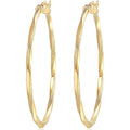 14K Gold Hoop Earring for Women Earrings Hoops Twisted 14 Karat Earrings Gold Jewelry Lightweight 30 MM,40 MM