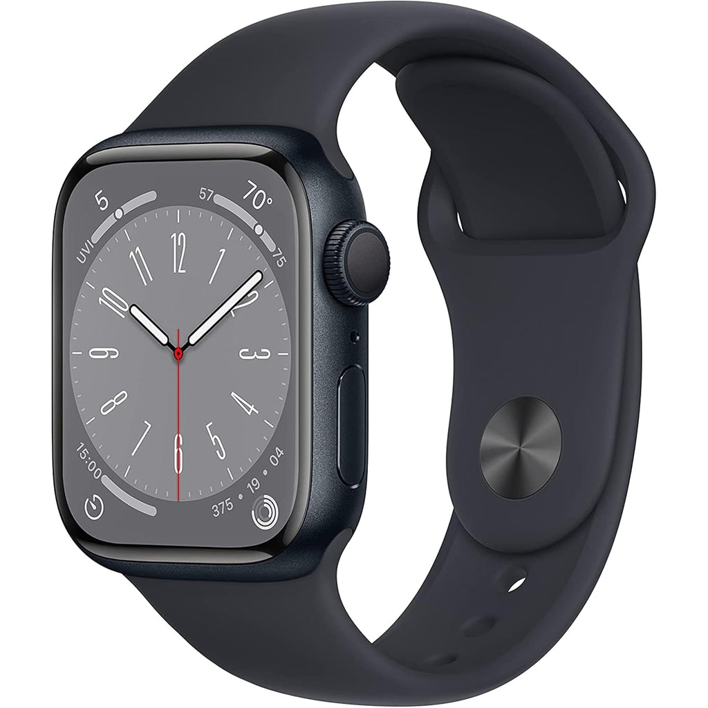 Apple Watch Series 8 [Gps, 41Mm] - Midnight Aluminum Case With Midnight Sport Band, S/M (Renewed) | S/M Size, Renewed