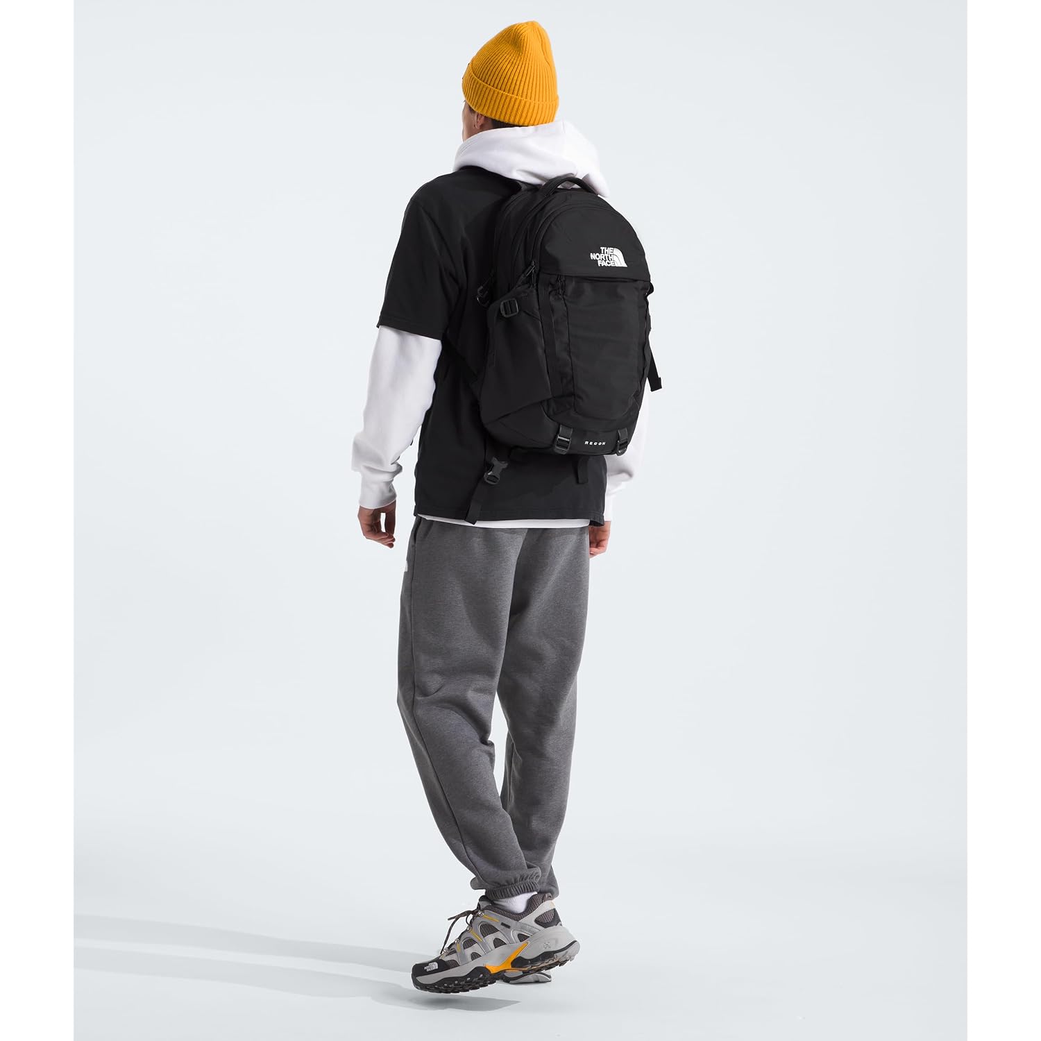 The North Face Recon Everyday Laptop Backpack - Daypack, Water Repellent, Laptop Sleeve, 2 Water Bottle Pockets, Tnf Black/Tnf Black-Npf, One Size