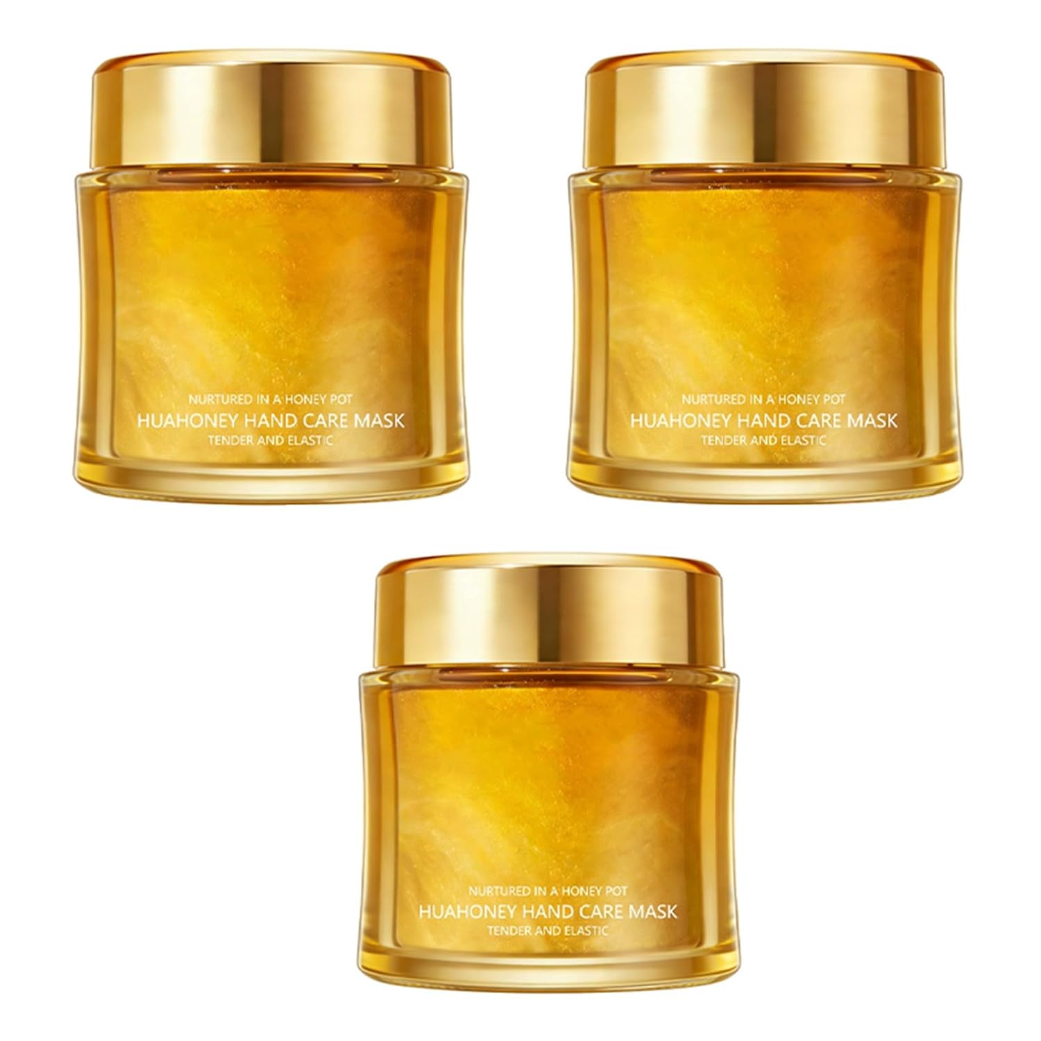 Moisturizing Nourishing Honey Hand Mask, Moisturizing Hydrating Nourishing Exfoliating Hands Mask for All Skin Types (3 Pcs)