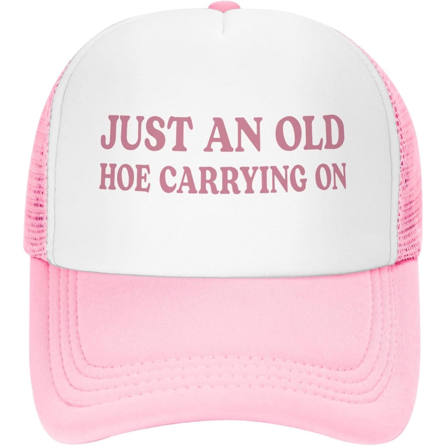 Fresh Out of Fucks Funny Trucker Hats for Women with Dirty Adult Humor - Crazy & Unhinged Inappropriate Designs Pink